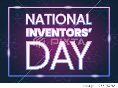 National Inventors Day on February 11 Celebration of Genius Innovation to Honor Creator of Science in Flat Cartoon Hand Drawn Template Illustration 96598292