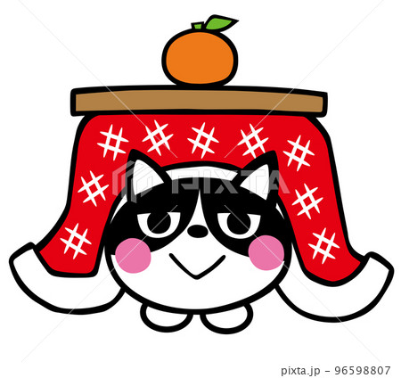 ハチワレ猫はコタツで丸くなる 96598807