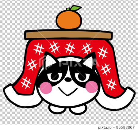 ハチワレ猫はコタツで丸くなる 96598807