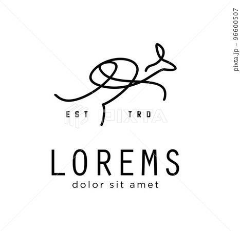 simple abstract kangaroo wallaby line art logo vector icon premium illustration black silhouette simple abstract kangaroo wallaby line art logo vector icon premium illustration black silhouette 96600507