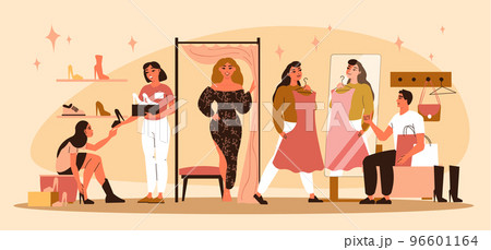 Fitting Room Flat Composition 96601164