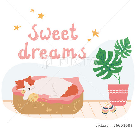 Sweet Dreams Cat Composition 96601683