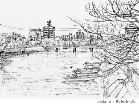 冬の真締川 96606726