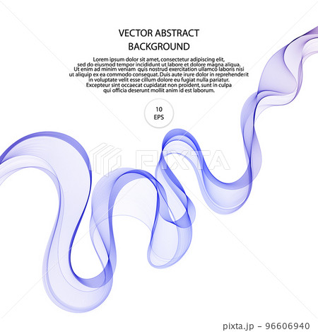 Blue abstract wave. Curves isolated on white background. eps 10 Blue abstract wave. Curves isolated on white background. eps 10 96606940