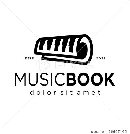 paper roll with piano music logo vector icon symbol design graphic illustration Stock Vector paper roll with piano music logo vector icon symbol design graphic illustration Stock Vector 96607196
