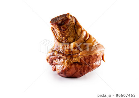 Smoked pork bavarian knee isolated on white background Smoked pork bavarian knee isolated on white background 96607465