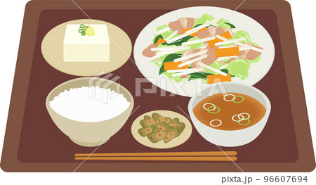 肉野菜炒め定食 96607694