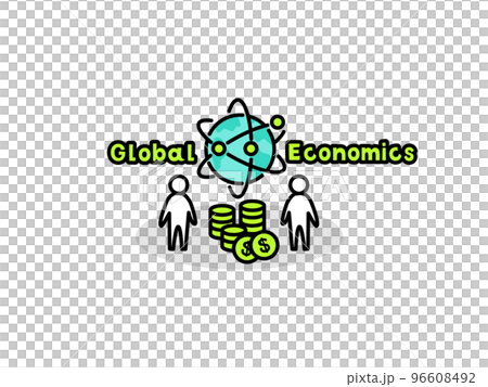global economy illustration icon 96608492
