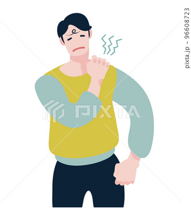 肩こり 肩周りの不調を抱えている人 疲労 96608723