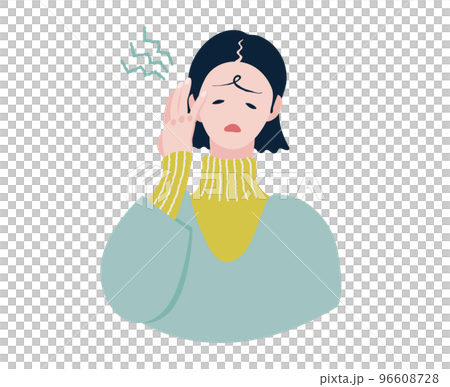 片頭痛 頭が重い 頭が痛い人 疲れによる不調  96608728