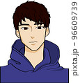 ショートヘアの男性 96609739