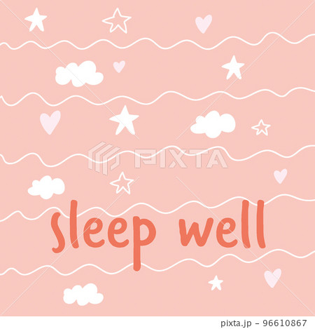cute card sweet dreams, good night. sleep well 96610867
