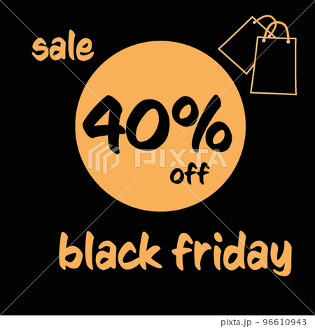 sale on a black friday, vector illustration 96610943