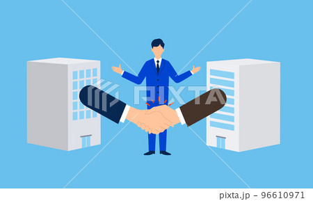 ビジネスマッチングのイラストイメージ、ベクター 96610971