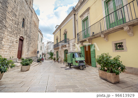 View of the old town of Martina Franca with a beautiful houses among greenery. View of the old town of Martina Franca with a beautiful houses among greenery. 96613929