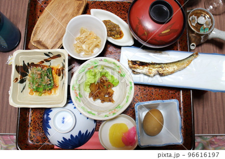 増富温泉ホテル部屋食の朝食膳 増富温泉ホテル部屋食の朝食膳 96616197