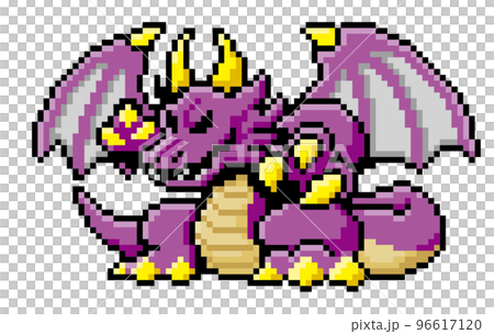 RPG風ドット絵 ドラゴン RPG風ドット絵 ドラゴン 96617120