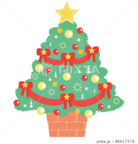 リボンのクリスマスツリー 96617579