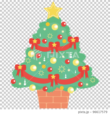 リボンのクリスマスツリー 96617579