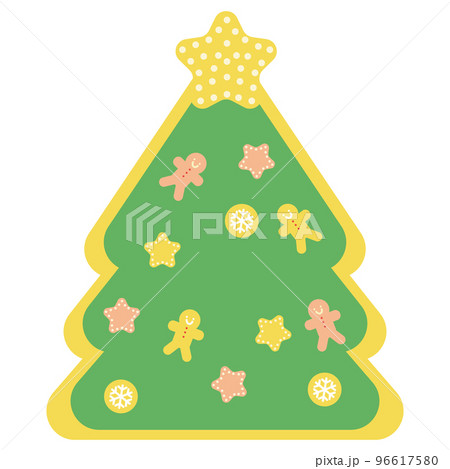 クッキーのクリスマスツリージンジャーマンと星 96617580