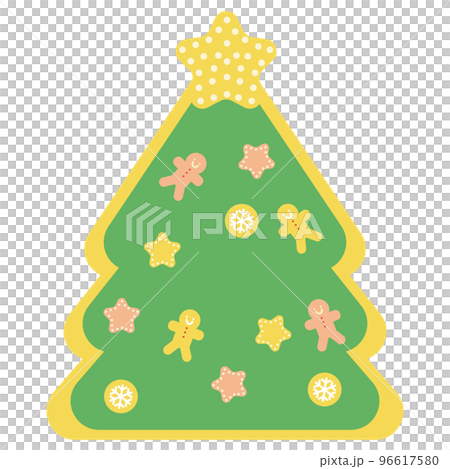 クッキーのクリスマスツリージンジャーマンと星 96617580