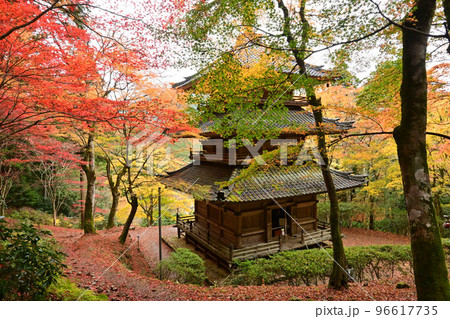 紅葉に囲まれた兵庫県丹波市の高源寺多宝塔 紅葉に囲まれた兵庫県丹波市の高源寺多宝塔 96617735