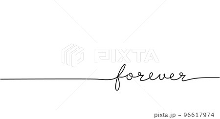 The Word Forever In Cursive Always Forever Script Embroidery Font 1