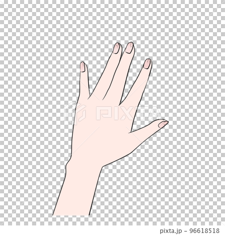Illustration of a damaged nail (one hand) Animated 96618518