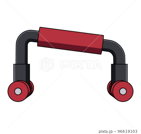 プッシュアップバー横のイラスト プッシュアップバー横のイラスト 96619103