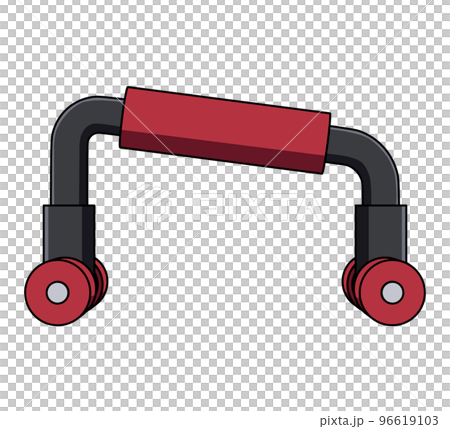 プッシュアップバー横のイラスト プッシュアップバー横のイラスト 96619103