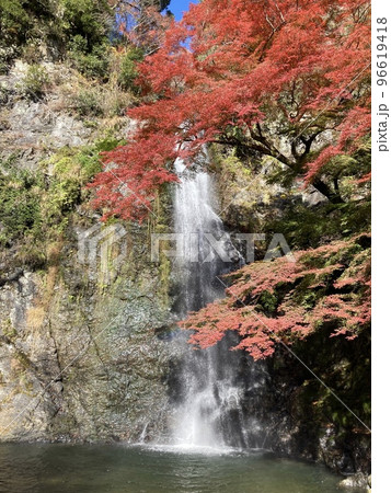 快晴の滝と紅葉 快晴の滝と紅葉 96619418