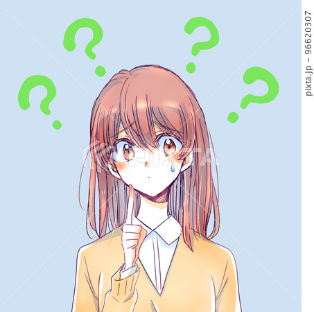 疑問がある女子学生 疑問がある女子学生 96620307