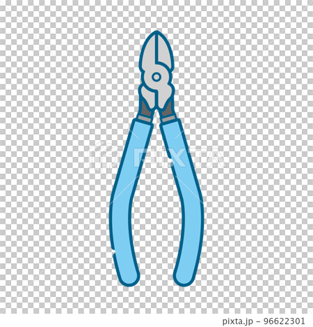 シンプルなプラスチック用ニッパーのイラスト 96622301