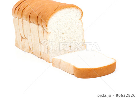 Sliced bread food on a white background 96622926