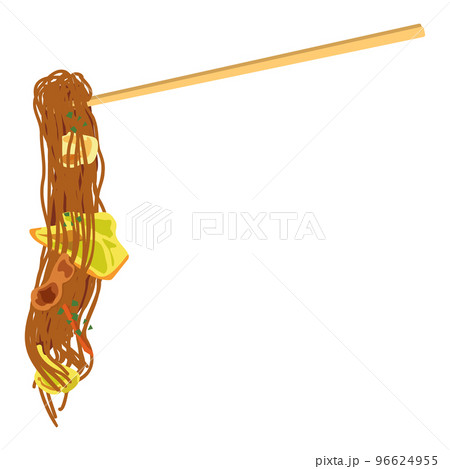 焼きそばをつかむ箸・右 96624955