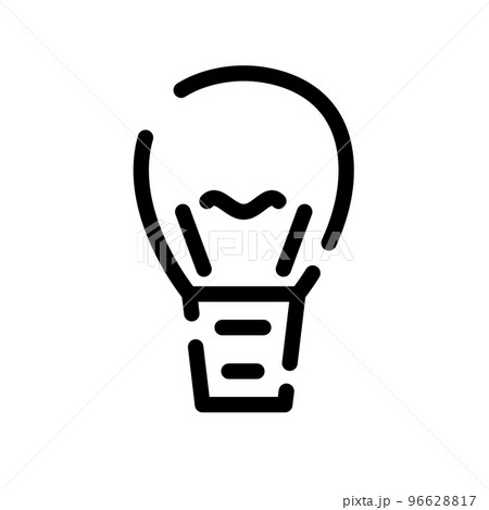 点線アイコン 電球 点線アイコン 電球 96628817