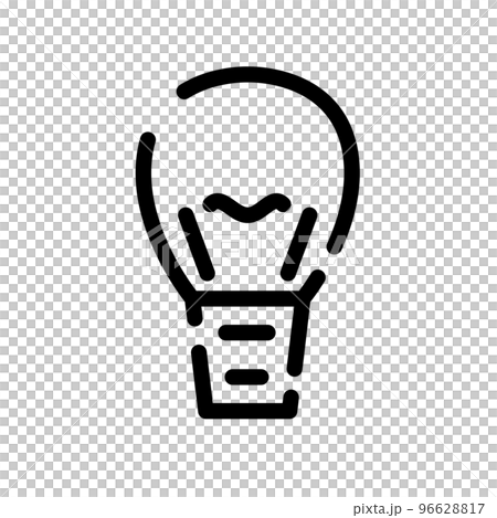 dotted line icon light bulb dotted line icon light bulb 96628817