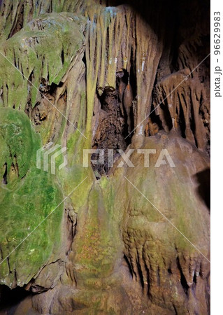 宇津野洞窟　洞窟　鍾乳洞　石筍　鍾乳石　 96629983