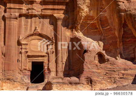 Renaissance Tomb facade in Petra, Jordan 96630578