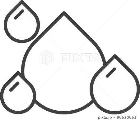 drop of water illustration in minimal style drop of water illustration in minimal style 96630663