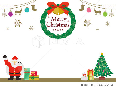 クリスマスのイメージイラスト2_白 96632718