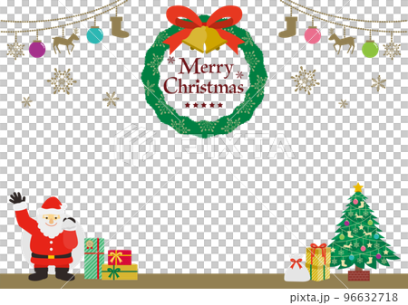 クリスマスのイメージイラスト2_白 96632718