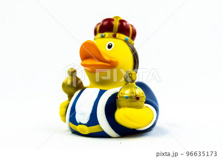 Kind with golden crown and objects Duck Floating Toy Kind with golden crown and objects Duck Floating Toy 96635173