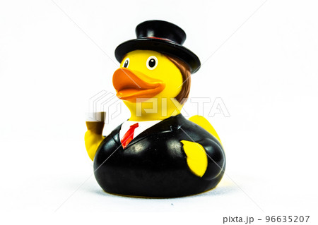 Suit and tie sir with bear on the hand Duck Floating Toy Suit and tie sir with bear on the hand Duck Floating Toy 96635207