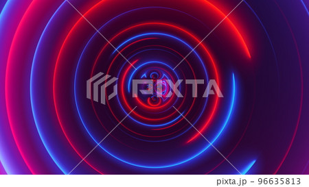 Abstract neon circles Abstract neon circles 96635813
