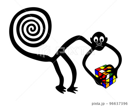 Geoglyph of the Monkey with puzzle 96637396