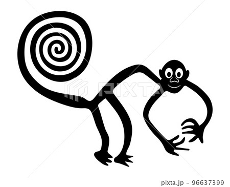 Smiling Monkey, The Nazca Lines, Nazca Desert, Peru Smiling Monkey, The Nazca Lines, Nazca Desert, Peru 96637399