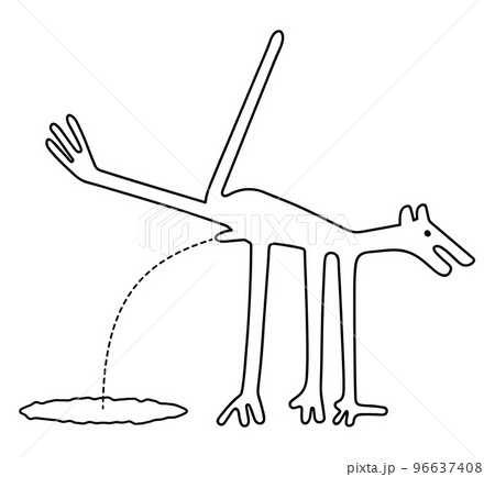 Peeing dog - territorial marking Peeing dog - territorial marking 96637408