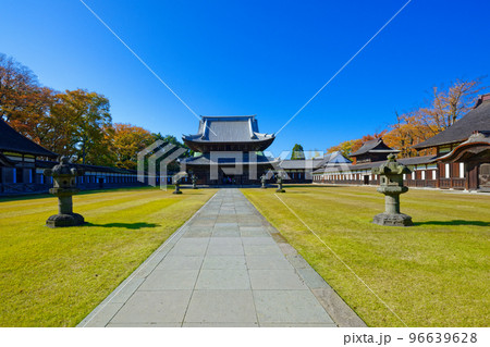 国宝瑞龍寺と青空　高岡市 96639628
