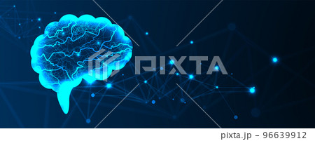 Conceptual technology illustration of artificial intelligence Conceptual technology illustration of artificial intelligence 96639912